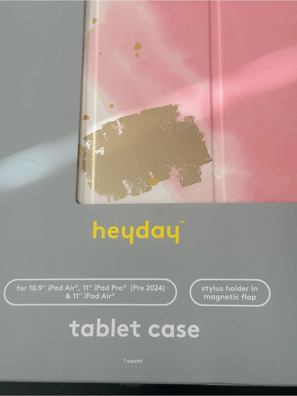 heyday Pink & Gold Abstract Tablet Case for 10.9